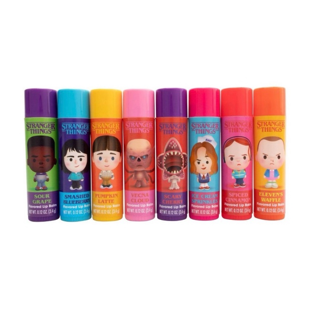 Stranger Things LIMITED EDITION Bracelet & Lip Gloss Set AND 8 Piece Lip Balms! - Picture 3 of 6